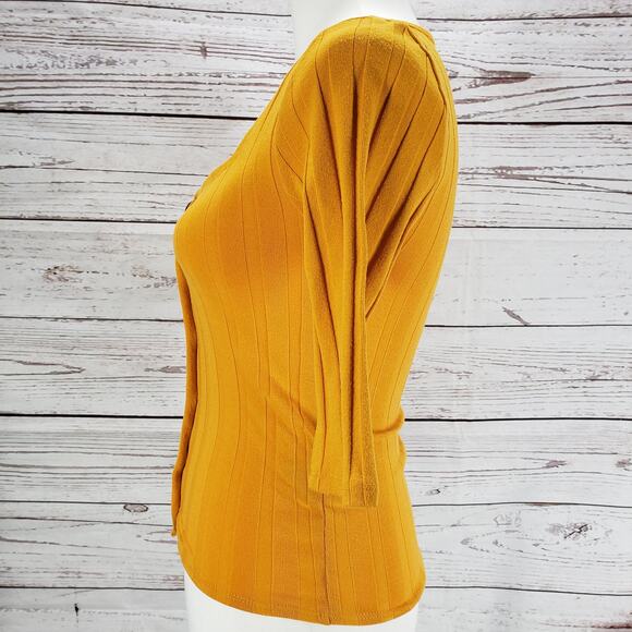 Free People Women's Central Park Gold Yellow Top Cardigan Size XS - Picture 3 of 12